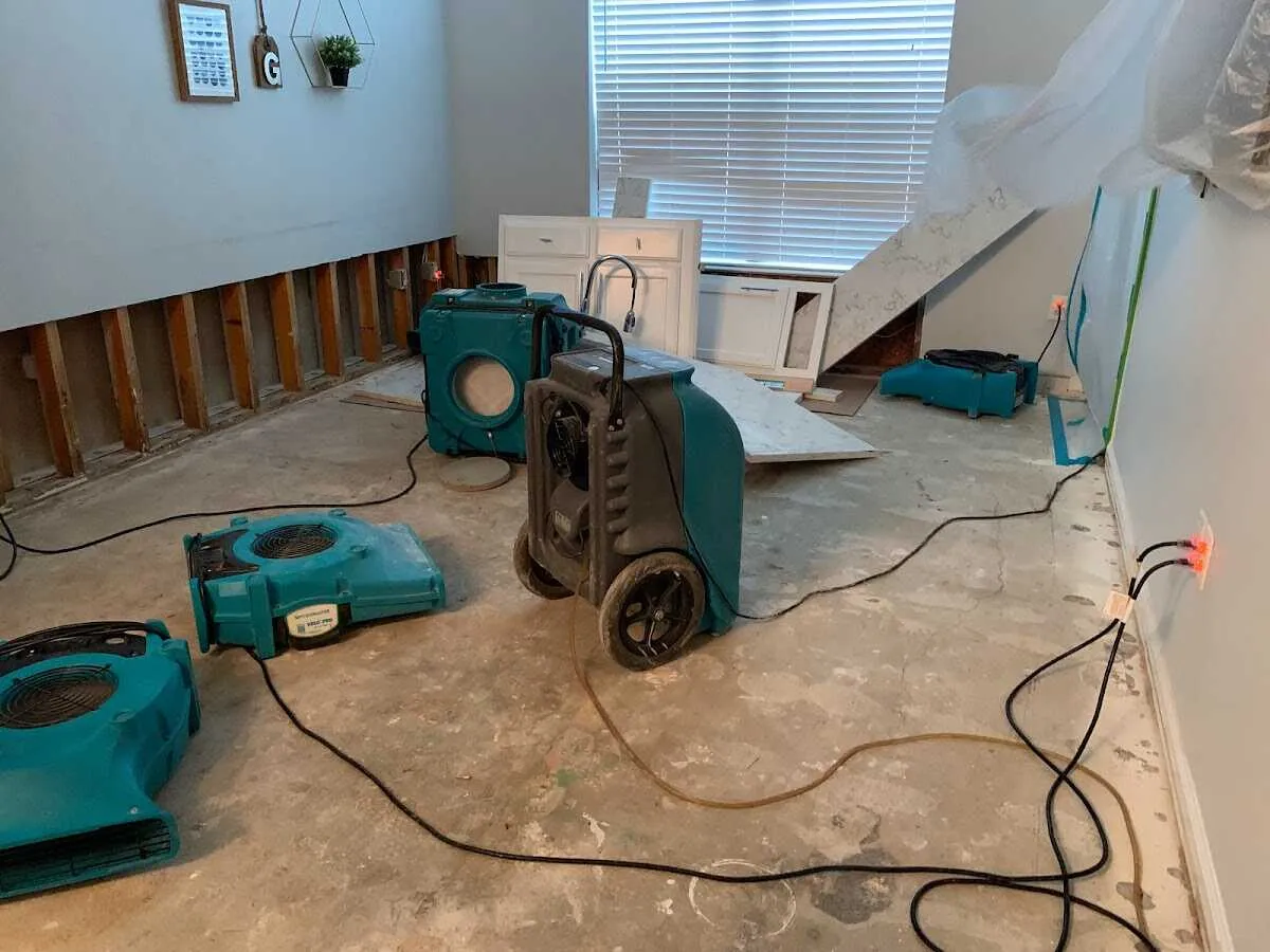 Dehumidifier in flood-cut room for Water Extraction & Removal in Buena Vista